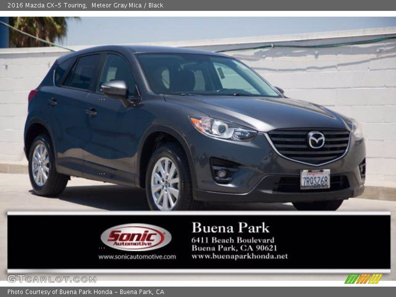 Meteor Gray Mica / Black 2016 Mazda CX-5 Touring