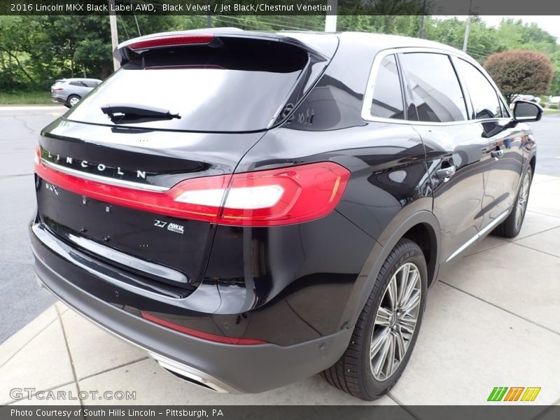 Black Velvet / Jet Black/Chestnut Venetian 2016 Lincoln MKX Black Label AWD