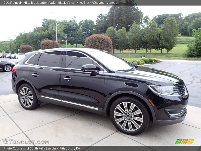 Black Velvet / Jet Black/Chestnut Venetian 2016 Lincoln MKX Black Label AWD