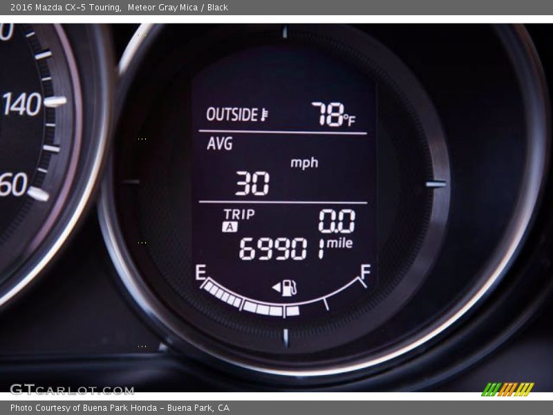 Meteor Gray Mica / Black 2016 Mazda CX-5 Touring