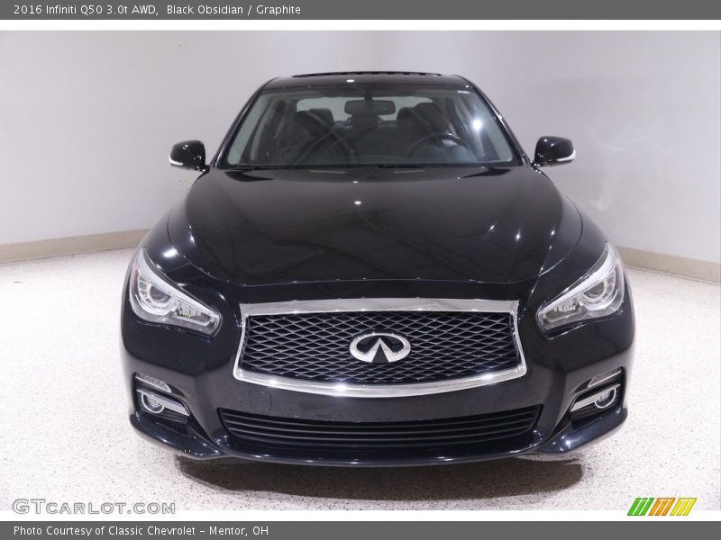 Black Obsidian / Graphite 2016 Infiniti Q50 3.0t AWD