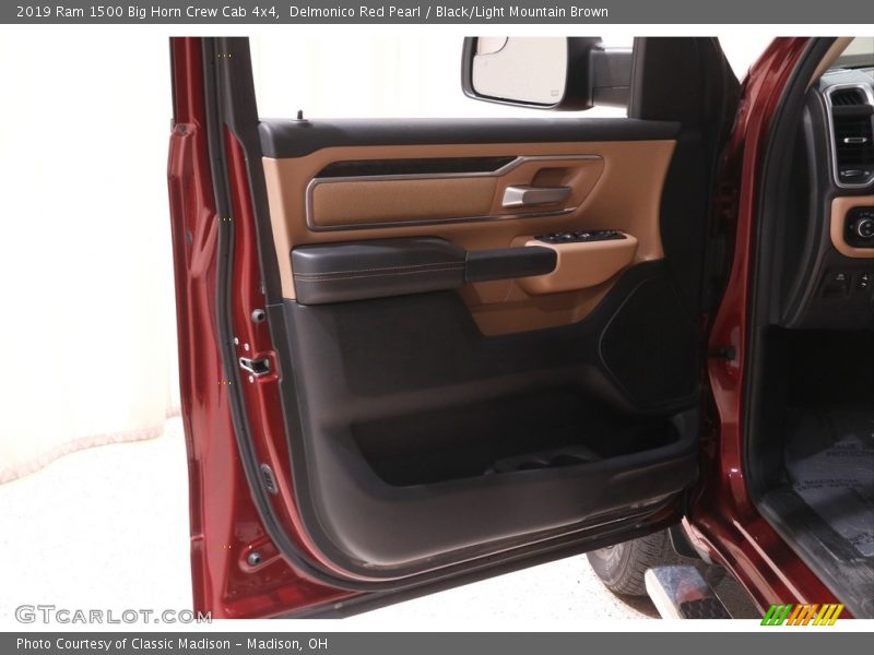 Delmonico Red Pearl / Black/Light Mountain Brown 2019 Ram 1500 Big Horn Crew Cab 4x4