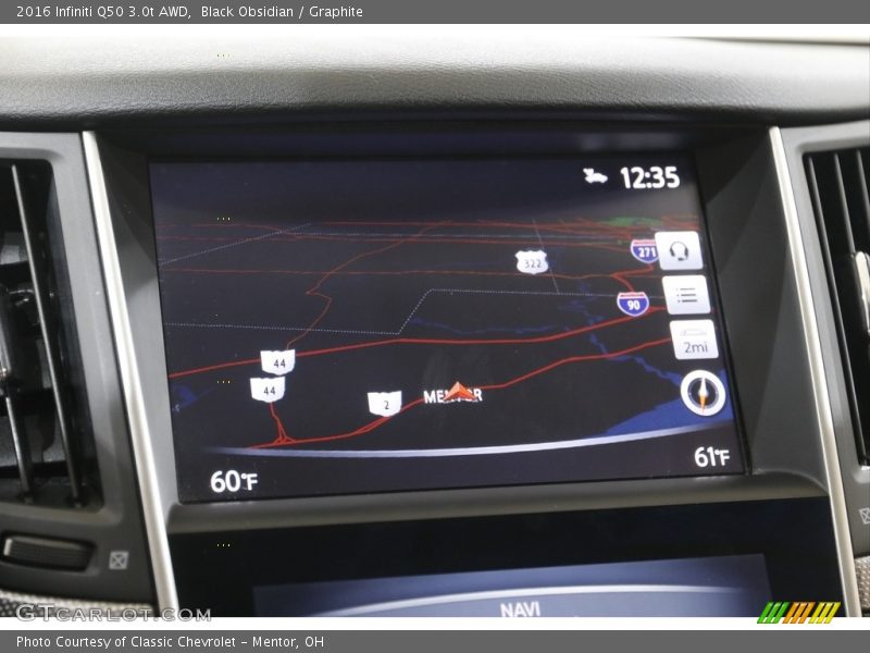 Navigation of 2016 Q50 3.0t AWD