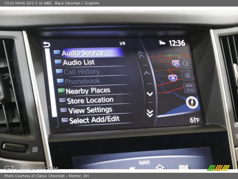 Controls of 2016 Q50 3.0t AWD