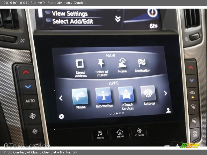 Controls of 2016 Q50 3.0t AWD