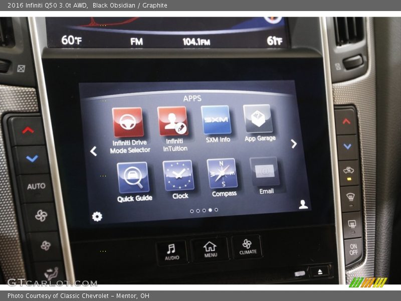 Controls of 2016 Q50 3.0t AWD