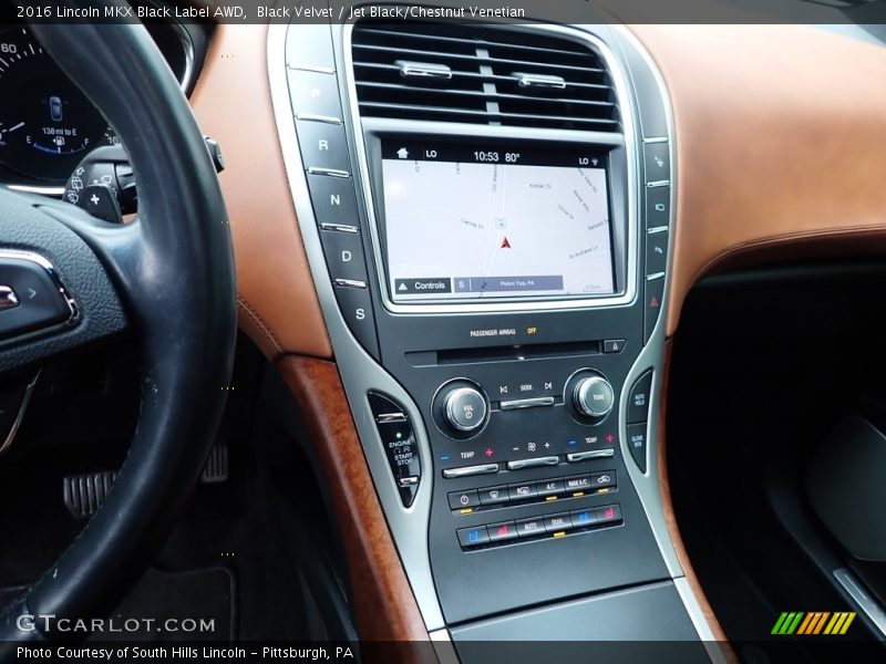 Black Velvet / Jet Black/Chestnut Venetian 2016 Lincoln MKX Black Label AWD