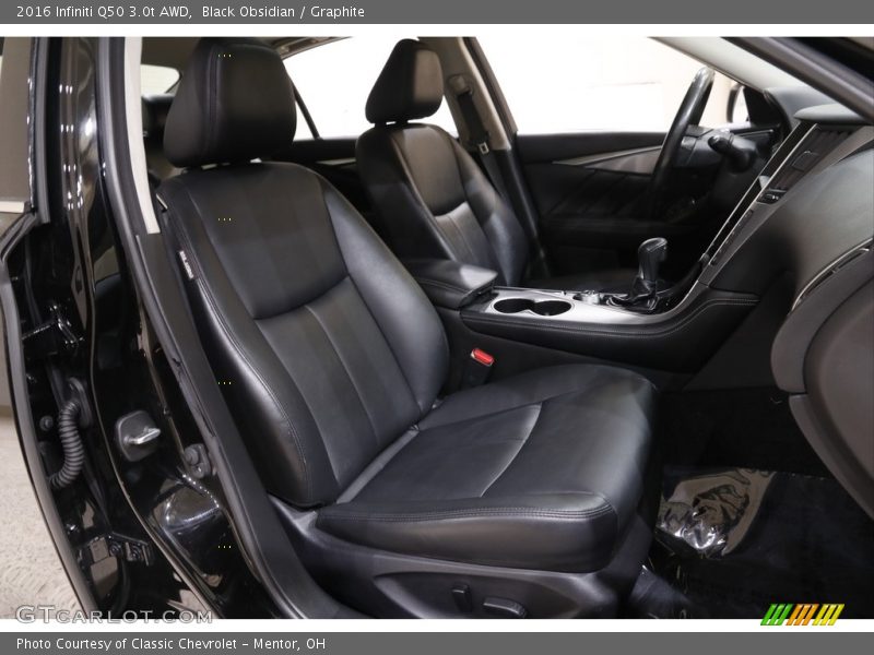 Front Seat of 2016 Q50 3.0t AWD