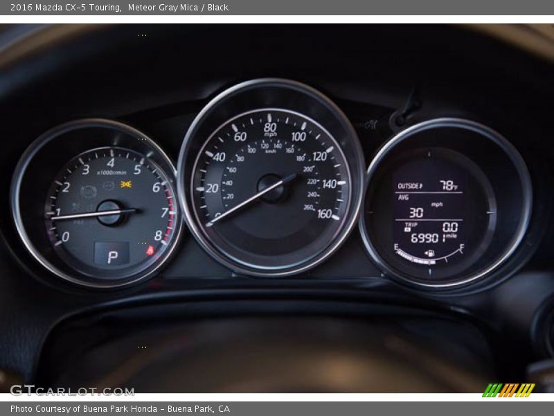 Meteor Gray Mica / Black 2016 Mazda CX-5 Touring