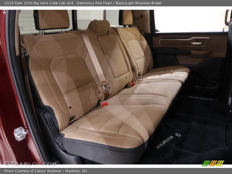 Delmonico Red Pearl / Black/Light Mountain Brown 2019 Ram 1500 Big Horn Crew Cab 4x4