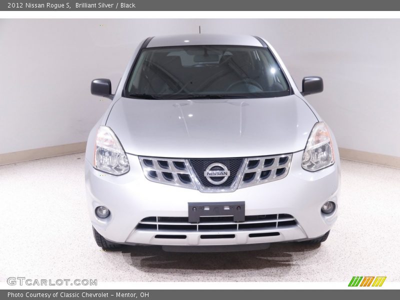 Brilliant Silver / Black 2012 Nissan Rogue S