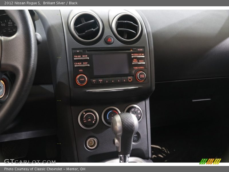 Brilliant Silver / Black 2012 Nissan Rogue S