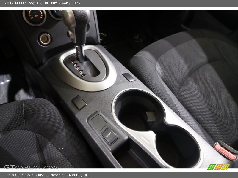 Brilliant Silver / Black 2012 Nissan Rogue S