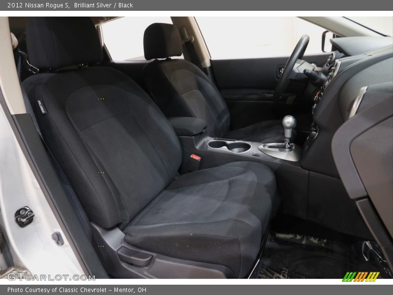 Brilliant Silver / Black 2012 Nissan Rogue S