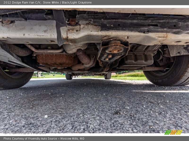 Stone White / Black/Light Graystone 2012 Dodge Ram Van C/V