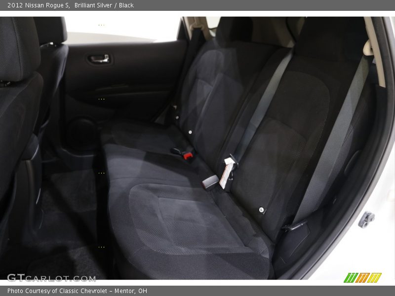 Brilliant Silver / Black 2012 Nissan Rogue S