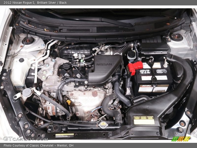 Brilliant Silver / Black 2012 Nissan Rogue S