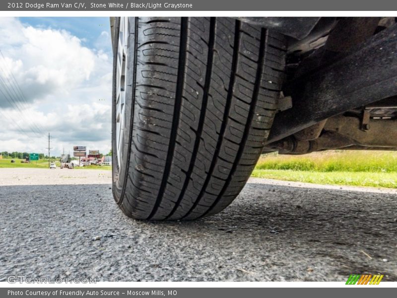 Stone White / Black/Light Graystone 2012 Dodge Ram Van C/V