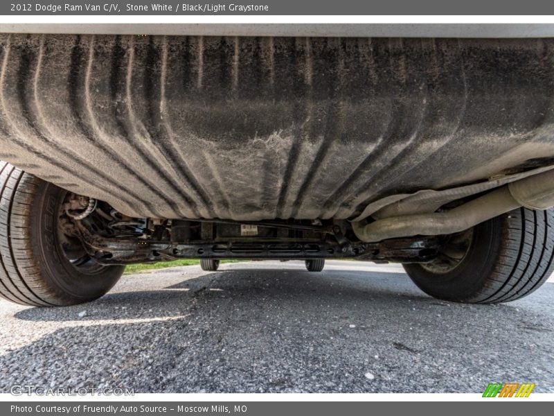 Stone White / Black/Light Graystone 2012 Dodge Ram Van C/V