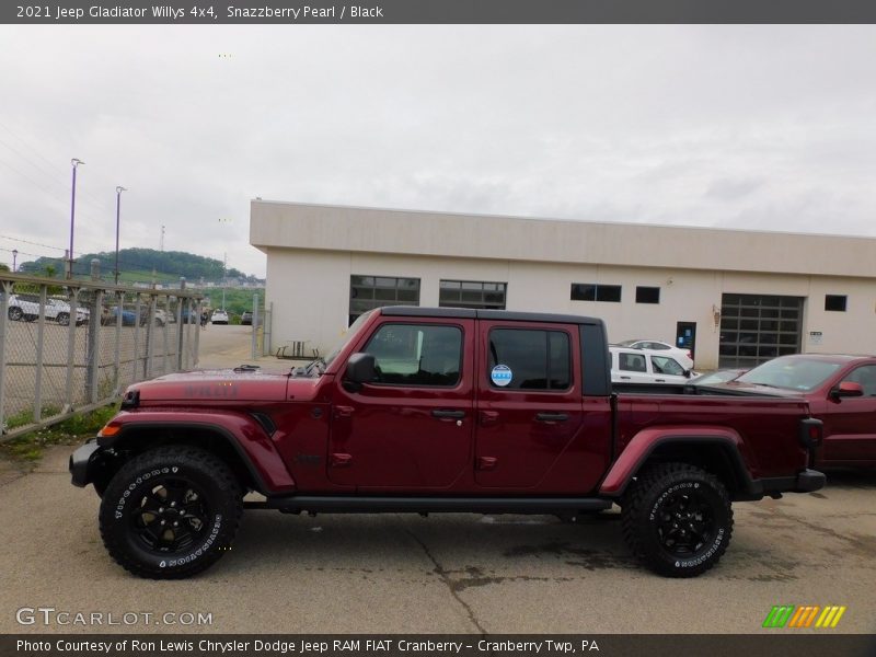 Snazzberry Pearl / Black 2021 Jeep Gladiator Willys 4x4