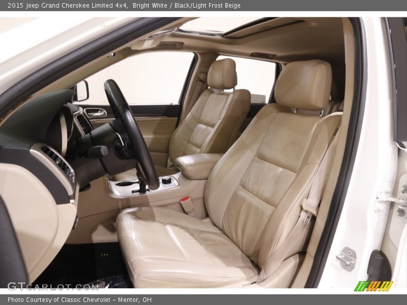 Bright White / Black/Light Frost Beige 2015 Jeep Grand Cherokee Limited 4x4