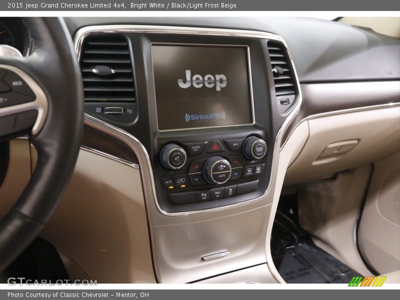 Bright White / Black/Light Frost Beige 2015 Jeep Grand Cherokee Limited 4x4