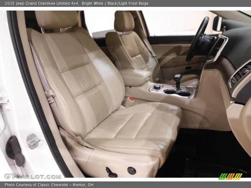 Bright White / Black/Light Frost Beige 2015 Jeep Grand Cherokee Limited 4x4