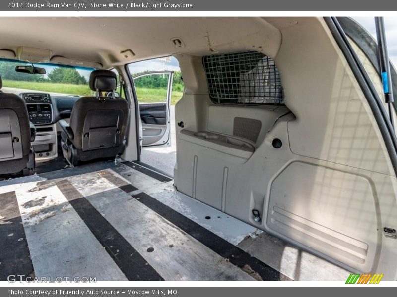 Stone White / Black/Light Graystone 2012 Dodge Ram Van C/V