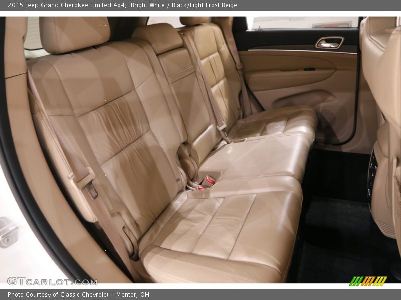 Bright White / Black/Light Frost Beige 2015 Jeep Grand Cherokee Limited 4x4