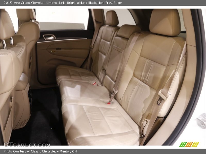 Bright White / Black/Light Frost Beige 2015 Jeep Grand Cherokee Limited 4x4