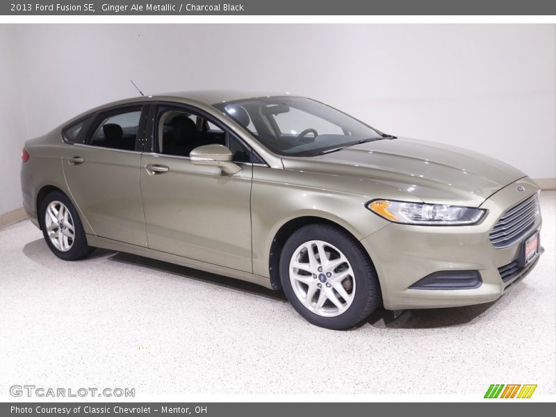 Ginger Ale Metallic / Charcoal Black 2013 Ford Fusion SE