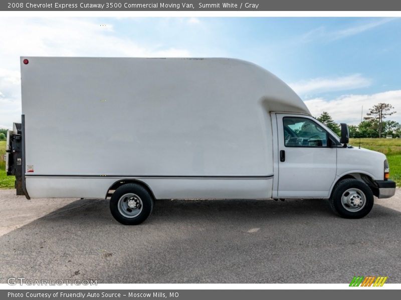 Summit White / Gray 2008 Chevrolet Express Cutaway 3500 Commercial Moving Van