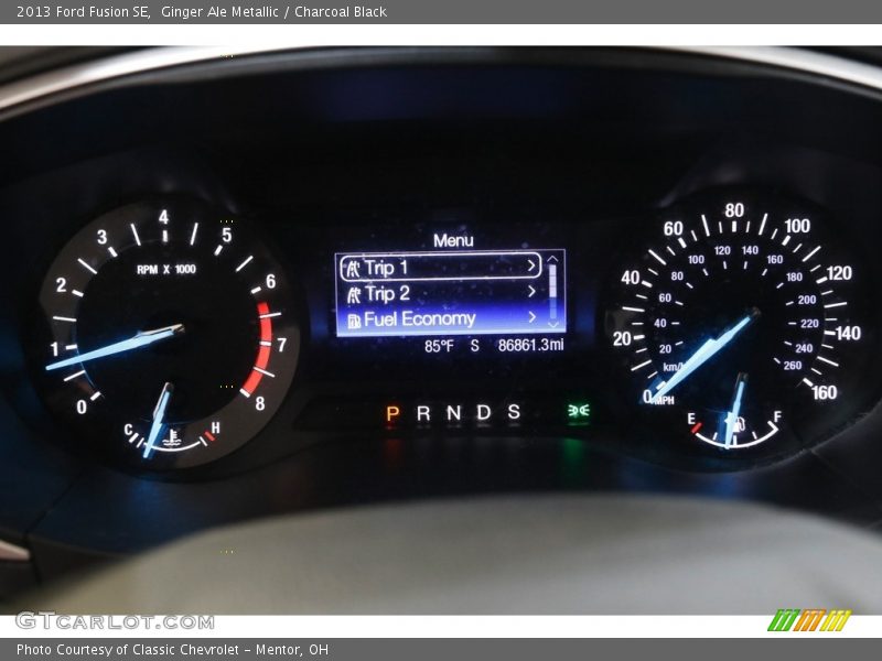 Ginger Ale Metallic / Charcoal Black 2013 Ford Fusion SE