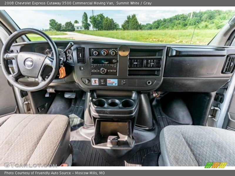 Summit White / Gray 2008 Chevrolet Express Cutaway 3500 Commercial Moving Van