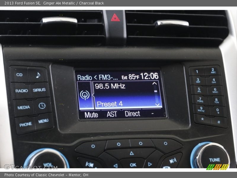 Ginger Ale Metallic / Charcoal Black 2013 Ford Fusion SE