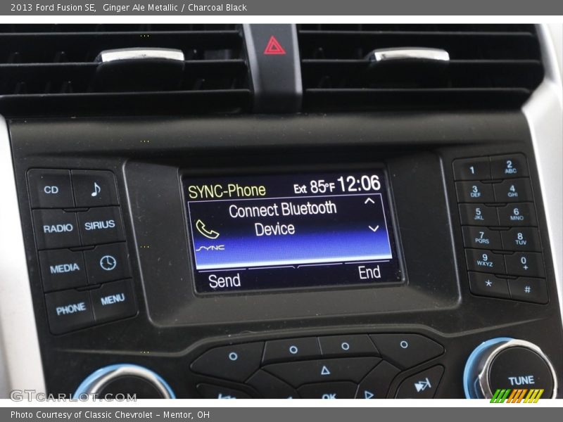 Ginger Ale Metallic / Charcoal Black 2013 Ford Fusion SE