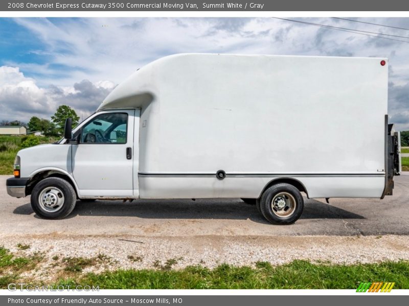 Summit White / Gray 2008 Chevrolet Express Cutaway 3500 Commercial Moving Van