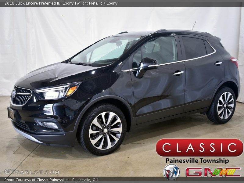 Ebony Twilight Metallic / Ebony 2018 Buick Encore Preferred II