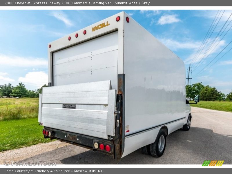Summit White / Gray 2008 Chevrolet Express Cutaway 3500 Commercial Moving Van