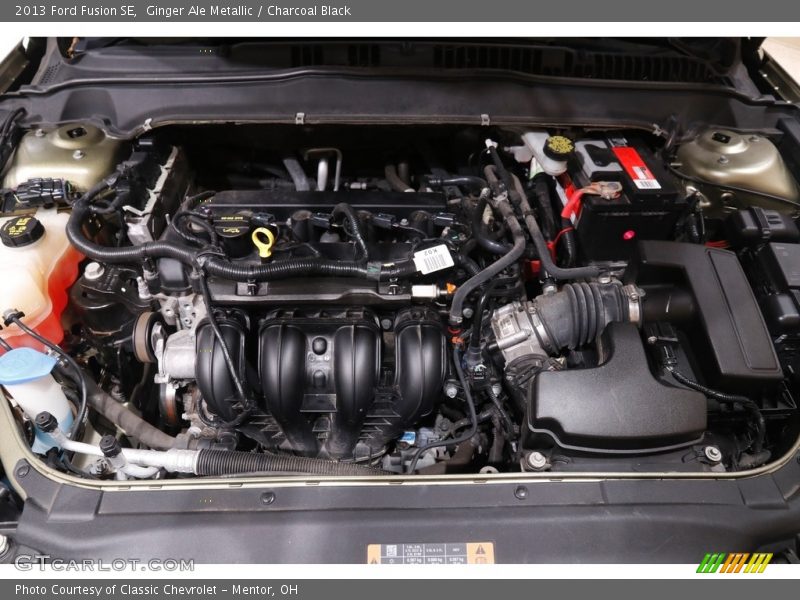 Ginger Ale Metallic / Charcoal Black 2013 Ford Fusion SE