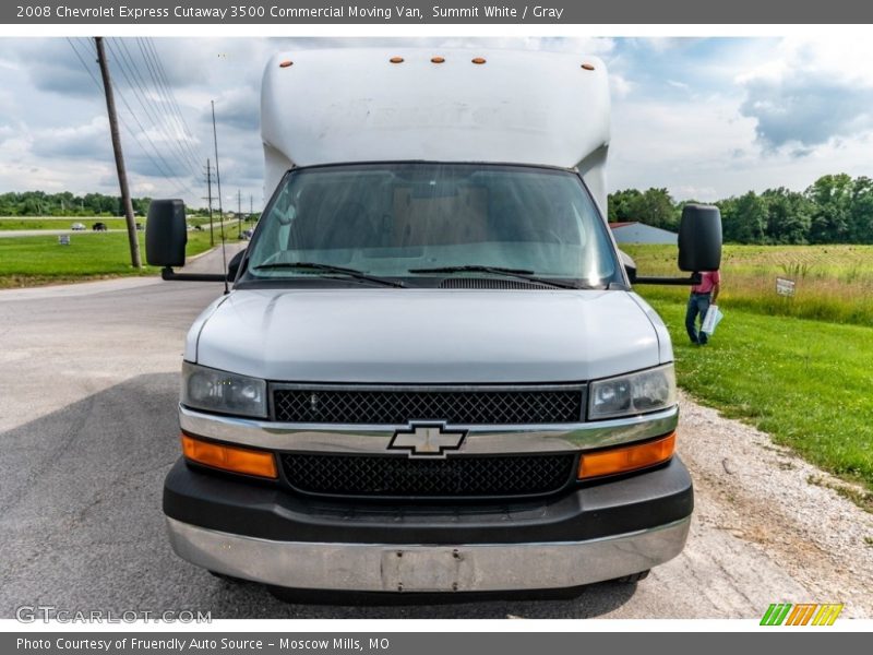 Summit White / Gray 2008 Chevrolet Express Cutaway 3500 Commercial Moving Van