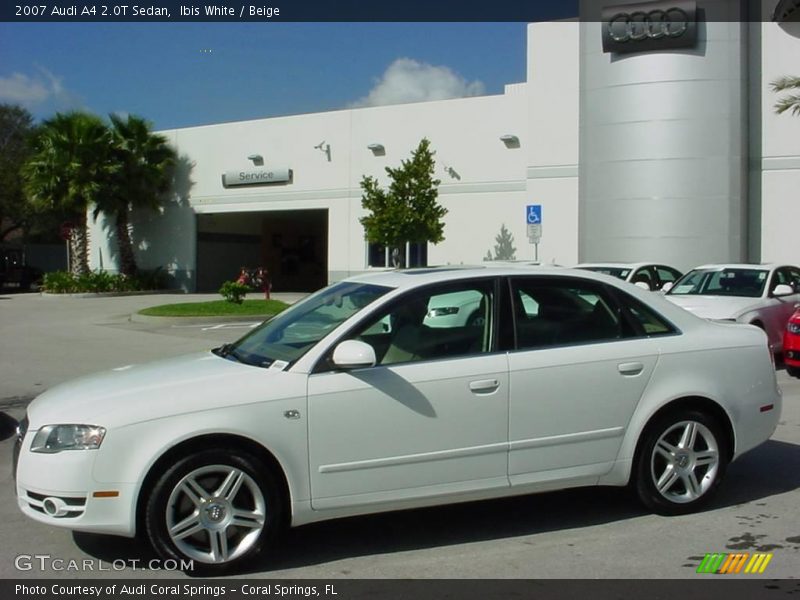 Ibis White / Beige 2007 Audi A4 2.0T Sedan