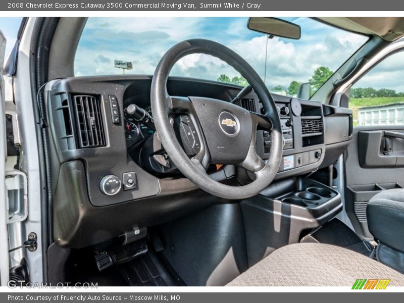 Summit White / Gray 2008 Chevrolet Express Cutaway 3500 Commercial Moving Van