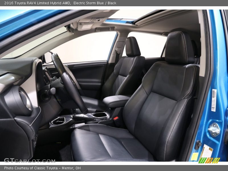 Electric Storm Blue / Black 2016 Toyota RAV4 Limited Hybrid AWD
