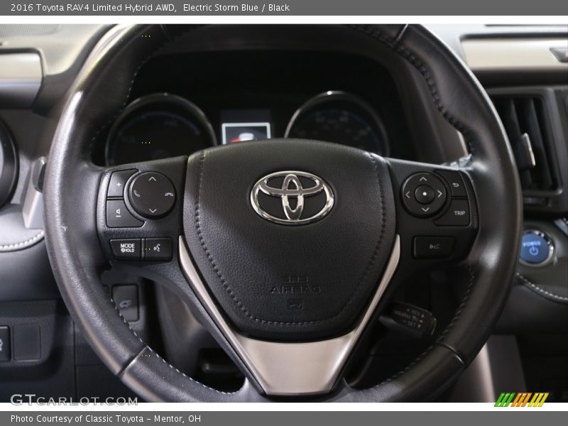 Electric Storm Blue / Black 2016 Toyota RAV4 Limited Hybrid AWD