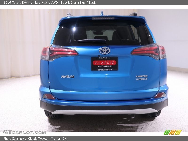 Electric Storm Blue / Black 2016 Toyota RAV4 Limited Hybrid AWD