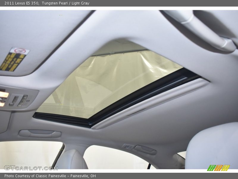 Tungsten Pearl / Light Gray 2011 Lexus ES 350