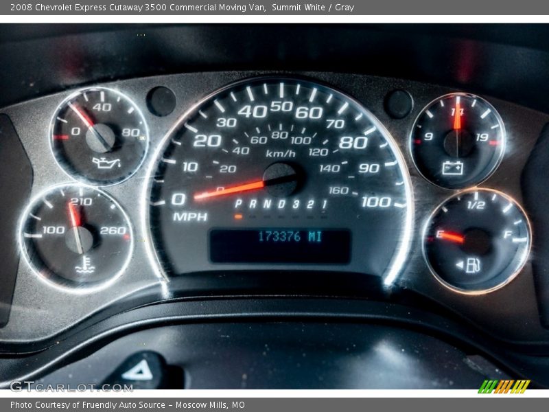 Summit White / Gray 2008 Chevrolet Express Cutaway 3500 Commercial Moving Van