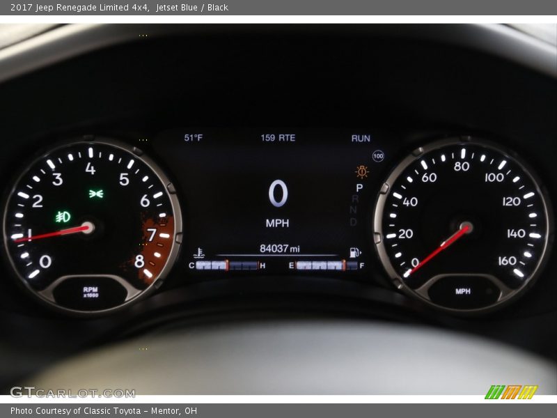 Jetset Blue / Black 2017 Jeep Renegade Limited 4x4