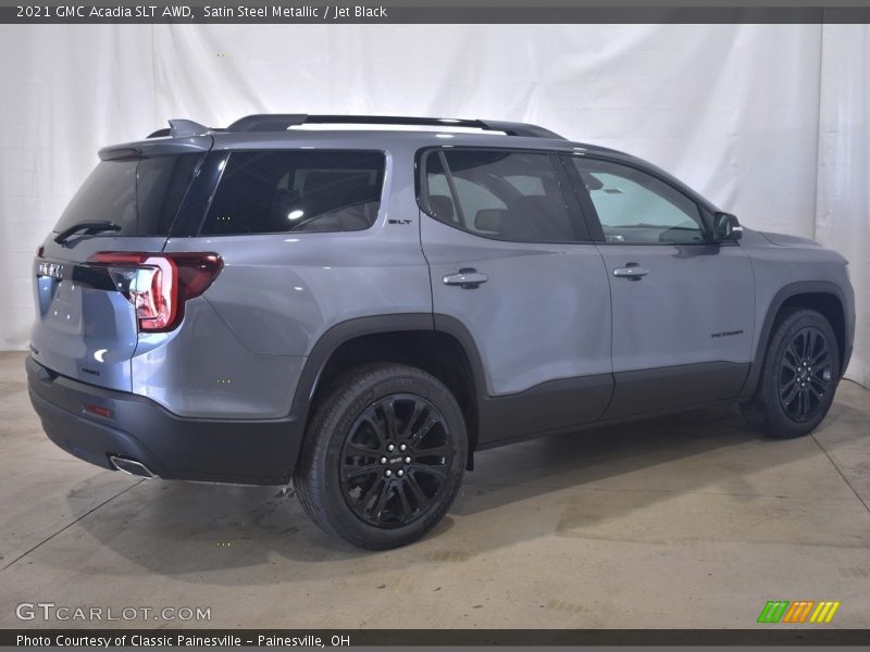 Satin Steel Metallic / Jet Black 2021 GMC Acadia SLT AWD